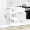 vidaXL Armoire de cuisine Porto blanc brillant bois ingénierie