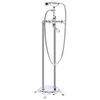 vidaXL Robinet de baignoire sur pied Acier inoxydable 99,5 cm Argent&eacute;