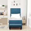 vidaXL Lit &agrave; ressorts avec matelas Bleu fonc&eacute; 80 x 200 cm Velours