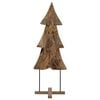 vidaXL Sapin de No&euml;l Marron 90 cm Bois de teck massif
