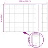 vidaXL Cl&ocirc;ture avec poteau Gris 0,6 x 50 m Acier et PVC