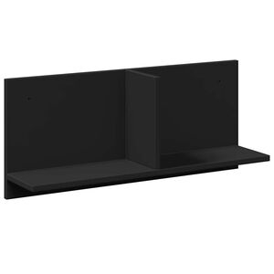 vidaXL Armoire murale 70x16,5x30 cm noir bois d'ing&eacute;nierie
