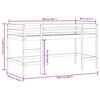 vidaXL Lit mezzanine enfants avec tunnel sans matelas 80x200 cm