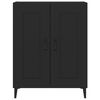 vidaXL Buffet Noir 69,5x34x90 cm Bois d'ing&eacute;nierie