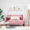 vidaXL Canap&eacute; causeuse rose 109 cm velours