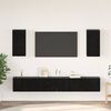 vidaXL Meuble TV mural 3 pcs Ch&ecirc;ne noir Bois d'ing&eacute;nierie