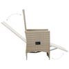 vidaXL Ensemble &agrave; manger de jardin 5 pcs beige