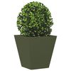vidaXL Jardinière vert olive 30x30x30 cm acier