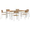 vidaXL Ensemble de repas ext&eacute;rieur 7 pc 200 x 90 x 75 cm