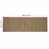 vidaXL Tapis de surface Rectangulaire Gris 80 x 300 cm Jute