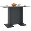 vidaXL Table de salle &agrave; manger Gris 110 x 60 x 75 cm Agglom&eacute;r&eacute;