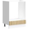 vidaXL Armoire de four Lucca ch&ecirc;ne sonoma bois d'ing&eacute;nierie