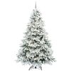 vidaXL Sapin de No&euml;l artificiel avec 300 LED Blanc 240 cm PE et PVC