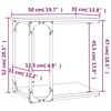 vidaXL Table d'appoint Ch&ecirc;ne fum&eacute; 50x35x52 cm Bois d'ing&eacute;nierie