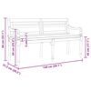 vidaXL Banc Batavia avec coussin 150 cm Bois de teck massif
