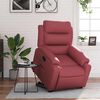 vidaXL Fauteuil inclinable Rouge bordeaux Similicuir