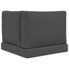 vidaXL Coussin de canap&eacute; d'ext&eacute;rieur 3 pcs Anthracite Polyester
