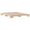 vidaXL Cadre de lit Naturel 200 x 200 cm Pin massif