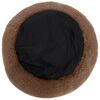 vidaXL Coussin lavable pour chiens/chats Maron 90x90x16 cm Peluche