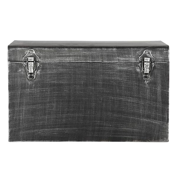 LABEL51 Bo&icirc;te de rangement Vintage 50x30x30 cm L Noir antique