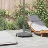 vidaXL Pied de parasol Aspect Bois Gris Foncé 48 x 48 x 32 cm