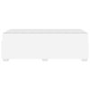 vidaXL Cadre de lit avec matelas Blanc 100 x 200 cm tissu