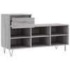 vidaXL Armoire &agrave; chaussures Sonoma gris 102x36x60 cm Bois d'ing&eacute;nierie