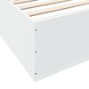 vidaXL Cadre de lit sans matelas blanc 200x200 cm
