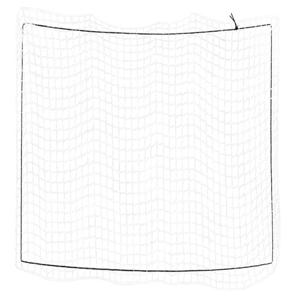 vidaXL Filet pour remorque avec corde &eacute;lastique blanc 4x4 m PP