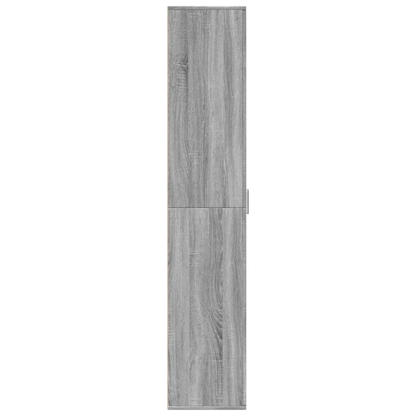 vidaXL Buffet haut sonoma gris 60x35x180 cm bois d'ing&eacute;nierie