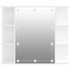 vidaXL Armoire &agrave; miroir avec LED Blanc 70x16,5x60 cm