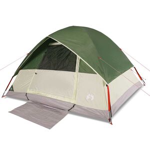 vidaXL Tente familiale &agrave; d&ocirc;me 6 personnes vert imperm&eacute;able