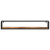 vidaXL &Eacute;tag&egrave;res murales 2 pcs 110x17x17 cm bois massif manguier et fer