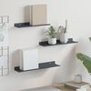 vidaXL &Eacute;tag&egrave;re flottante 3 pcs Anthracite 40 x 9 x 2,5 cm Acier