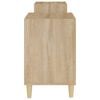 vidaXL Meuble TV Ch&ecirc;ne sonoma 160x35x55 cm Bois d'ing&eacute;nierie