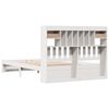 vidaXL Lit biblioth&egrave;que sans matelas blanc 160x200 cm bois pin massif