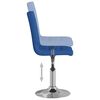 vidaXL Chaises pivotantes &agrave; manger lot de 4 bleu tissu