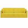 vidaXL Canap&eacute;-lit au sol 200cm Jaune Velours