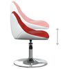 vidaXL Tabouret de bar Rouge bordeaux et blanc Similicuir