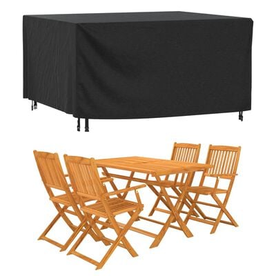 vidaXL Housse de salon de jardin noir 180x140x90 cm imperméable 420D