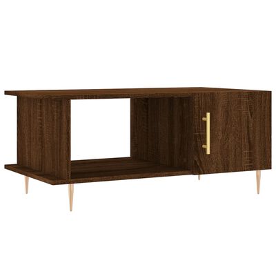 vidaXL Table basse chêne marron 90x50x40 cm bois d'ingénierie