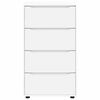 vidaXL Armoires de rangement 2 pcs Blanc 60 x 48 x 105 cm