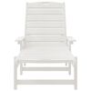 vidaXL Mobilier de jardin lounge 2 pcs Blanc 53 x 195.5 x 30cm
