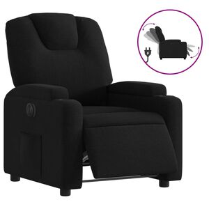 vidaXL Fauteuil inclinable &eacute;lectrique Noir Tissu