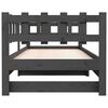 vidaXL Lit coulissant sans matelas gris 2x(90x200) cm