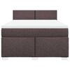 vidaXL Sommier &agrave; lattes de lit avec matelas Marron fonc&eacute; 140x190 cm