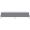 vidaXL Lit &agrave; ressorts avec matelas Gris clair 90 x 190 cm tissu
