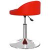vidaXL Chaises pivotantes &agrave; manger lot de 4 rouge similicuir