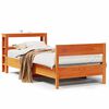 vidaXL Cadre de lit sans matelas cire marron 90x190 cm bois pin massif