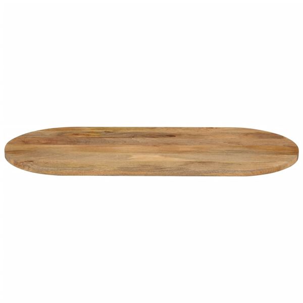 vidaXL Dessus de table 120x60x3,8 cm ovale bois massif de manguier